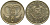 КИПР 5 ЦЕНТОВ 1988 ГОЛОВА БЫКА KM 55.2 никель латунь UNC 181-513