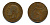 Великобритания 1 пенни 1921 Георг V (1910-1936) KM 810, Spink 4051 бронза 47-532