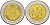 Намибия 10 долларов 2010 20 лет банку Намибии биметалл KM NEW UNC 32-122