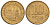 СССР 10 копеек 1991 ММД, ГКЧП KM 296 сталь плакированная латунью 4588-1154