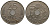 ДАНИЯ 25 ЭРЕ 1983 R; B, МАРГРЕТЕ II (1972-) KM 861.3 медно-никель UNC 84-531