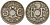 Франция 5 сантимов 1922 KM 875 медно-никель 4596-452