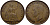 Великобритания 1 пенни 1944 Георг VI (1936-1952) KM 845, Spink 4114 бронза 540-513