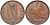 Ирландия 1 пенни 1942 курица с цыплятами KM 11 бронза 4367-1216