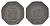 Фленсбург 10 пфеннигов 1917 Funck 131.3, Men05 7331.6, Men18 9227.6 цинк 4532-1039