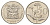 ЮАР 50 центов 1971 Зантедеския Эллиота (калла), герб KM 87 никель 4114-634