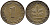 ФРГ 1 ПФЕННИГ 1950 F KM 105, J.380 сталь плакированная медью 4392-437