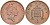 Великобритания 1 пенни 1987 Елизавета II (1952-2022) КМ 935, Spink 4381 (B3) бронза 4594-121