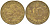 ФРГ 10 ПФЕННИГОВ 1949 J KM 103, J.378 сталь плакированная латунью 113-1043
