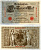 Германия 1000 марок 1910 21 апреля 1910, красная печать, номер семизначный, серия В, буква С, выпуск АПРЕЛЬ - АВГУСТ 1919 Pick 44, Роземберг 45b бумага VF 2194-21-2-2
