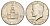 США 1/2 доллара (50 центов) 1976 D, 200 лет независимости, Джон Кеннеди KM 205 медь плакированная медно-никелем aUNC 4545-846