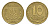 Украина 10 копеек 1992 KM 1.1a латунь 4632-369