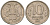 Россия 10 рублей 1992 ЛМД KM 313 медно-никель 4594-168