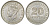 Британская Малайя 20 центов 1939 Георг VI (1937-1952) KM 5 серебро 53-345