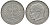 ФРГ 2 марки 1961 G, Макс Планк KM 116, J. 392 медно-никель плакированный никелем 4681-714