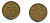 Дания 50 эре 1990 Маргрете II (1972- ) KM 866.2 бронза 25-813