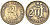 ФИНЛЯНДИЯ 20 МАРОК 1956 H KM 39 алюминиевая бронза 4563-251