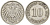 Германия 10 пфеннигов 1913 J KM 12, Jager 13, Weege 8 медно-никель 219-235