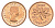 Канада 1 цент 1957 Елизавета II (1952-2022), кленовый лист KM 49 бронза UNC 4630-533