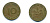 ФРГ 10 ПФЕННИГОВ 1950 D KM 108, J.383 сталь плакированная латунью 80-313