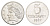 Бразилия 5 сентаво 1967 KM 577.1 нержавеющая сталь UNC 4644-416