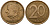 Бельгия 20 франков 1996 Belgie, Альберт II (1994-2013) KM 192 никель бронза 4599-234
