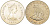 Гибралтар 25 пенсов 1971 Елизавета II (1952-2022), обезьяна KM 5 медно-никель UNC 4527-422