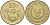 Кипр 10 центов 1998 KM 56.3 никель латунь 4141-1224