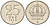 Швеция 25 эре 1950 TS, Густав V (1907-1950) KM 816 серебро 4147-1023