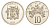Ямайка 10 центов 1974 FM, тираж 22.000 экземпляров KM 54 медно-никель PROOF 1528-1444