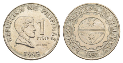 Филиппины 1 писо 1995 KM 269 медно-никель 4646-854