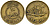 Кувейт 10 филсов 1968 AH 1388, парусник KM 11 никель латунь 4597-1153