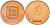 Джерси 2 пенса 1975 герб, Елизавета II (1952-2022) KM 31 бронза UNC 4367-441