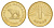 Македония 1 денар 2006  KM 2 латунь UNC 4633-1047
