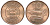 Исландия 10 эйре 1981 кальмар KM 25 бронза UNC 4596-267