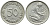 ФРГ 50 пфеннигов 1949 D KM 104, J. 379 медно-никель 54-2447
