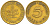 ФРГ 5 ПФЕННИГОВ 1984 D KM 107, J. 382 сталь плакированная латунью 4396-1648