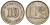 Малайзия 10 сенов 1968 здание Парламента KM 3 медно-никель 4364-3637
