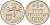 Израиль 1 лира 1976 JE5736, без звезды Давида KM 47.1 медно-никель 4557-136