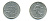 ФРАНЦИЯ 1/2 ФРАНКА 1970 KM 931.1 никель 25-833