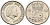 Нидерланды 25 центов 1950 Юлиана (1949-1980) KM 183 никель 4567-547
