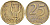 Израиль 25 агора 1973 JE5733 KM 27 алюминиевая бронза 190-1141