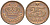 ДАНИЯ 25 ЭРЕ 1991 LG; JP; A, МАРГРЕТЕ II (1972-) KM 868.1 бронза 75-146