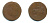 РОССИЯ 1 КОПЕЙКА 1758 медь 61-233