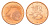Финляндия 2 евроцента 2003 из ролла KM 99 сталь плакированная медью  UNC  M64-12