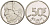 БЕЛЬГИЯ 50 ФРАНКОВ 1992 BELGIE, БОДУЭН I (1951-1993) KM 169 никель 4388-1034