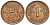 Финляндия 1 марка 1941 S KM 30a медь 4173-821