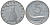 Италия 5 лир 1954 R, плуг, дельфин KM 92 алюминий 4122-111