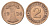 Германия 2 рентенпфеннига 1924 J KM 31, J. 307 бронза 4630-1249