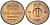 Швеция 1 эре 1963 Густав VI Адольф (1950-1973) KM 820 бронза 4580-1062
